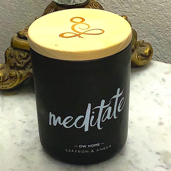 DW HOME CANDLE MEDITATE SAFRON AMBER 2 WICK RICHLY SCENT NEW 15.1 oz - Picture 2 of 5